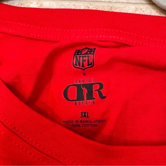 NWT Men’s NFL X Darius Rucker Collection Kansas City Chiefs Pocket Tee Size 3XL - Picture 7 of 8